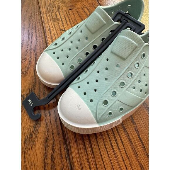 DSG EVA Slip-On Sandals Beach Water Shoes Girls Boys Size 13K Blue White New - Picture 4 of 5